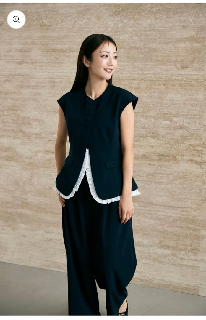 Audire♡Frill smart vest(Navy)S