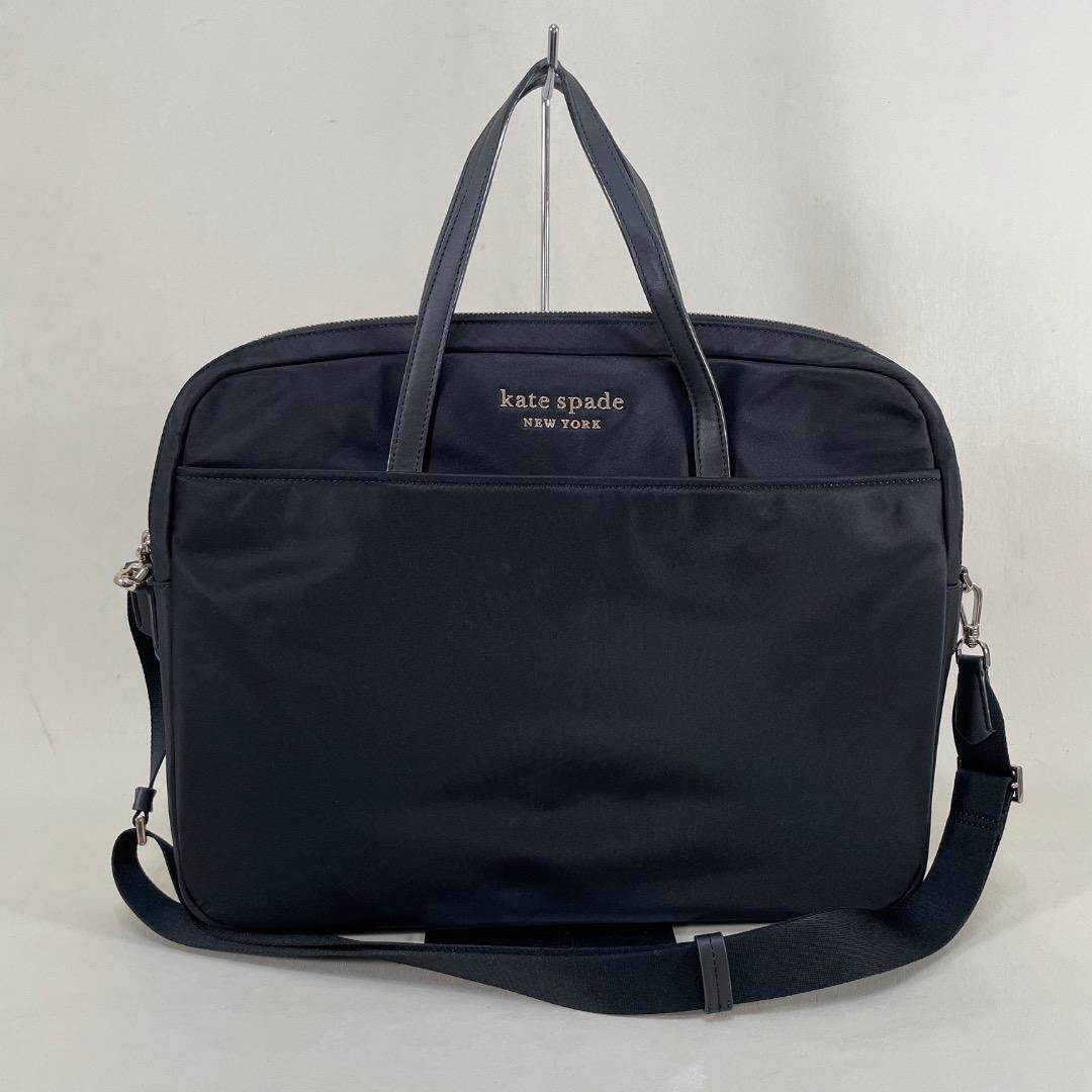 A3✨美品✨Kate Spade ケイトスペード PCケース 黒 ショルダー付