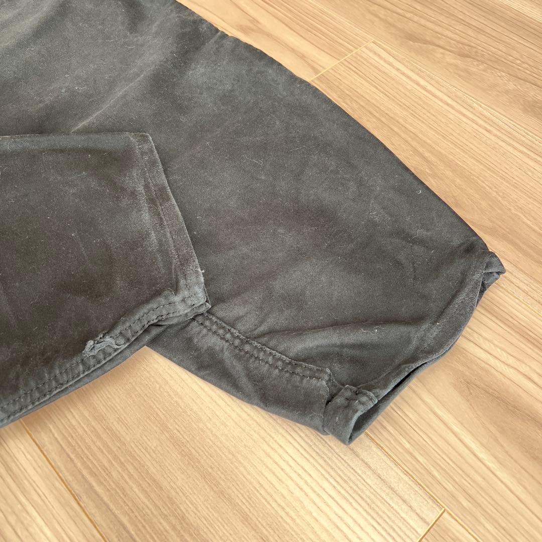 パンツ 80s French vintage black moleskin pants