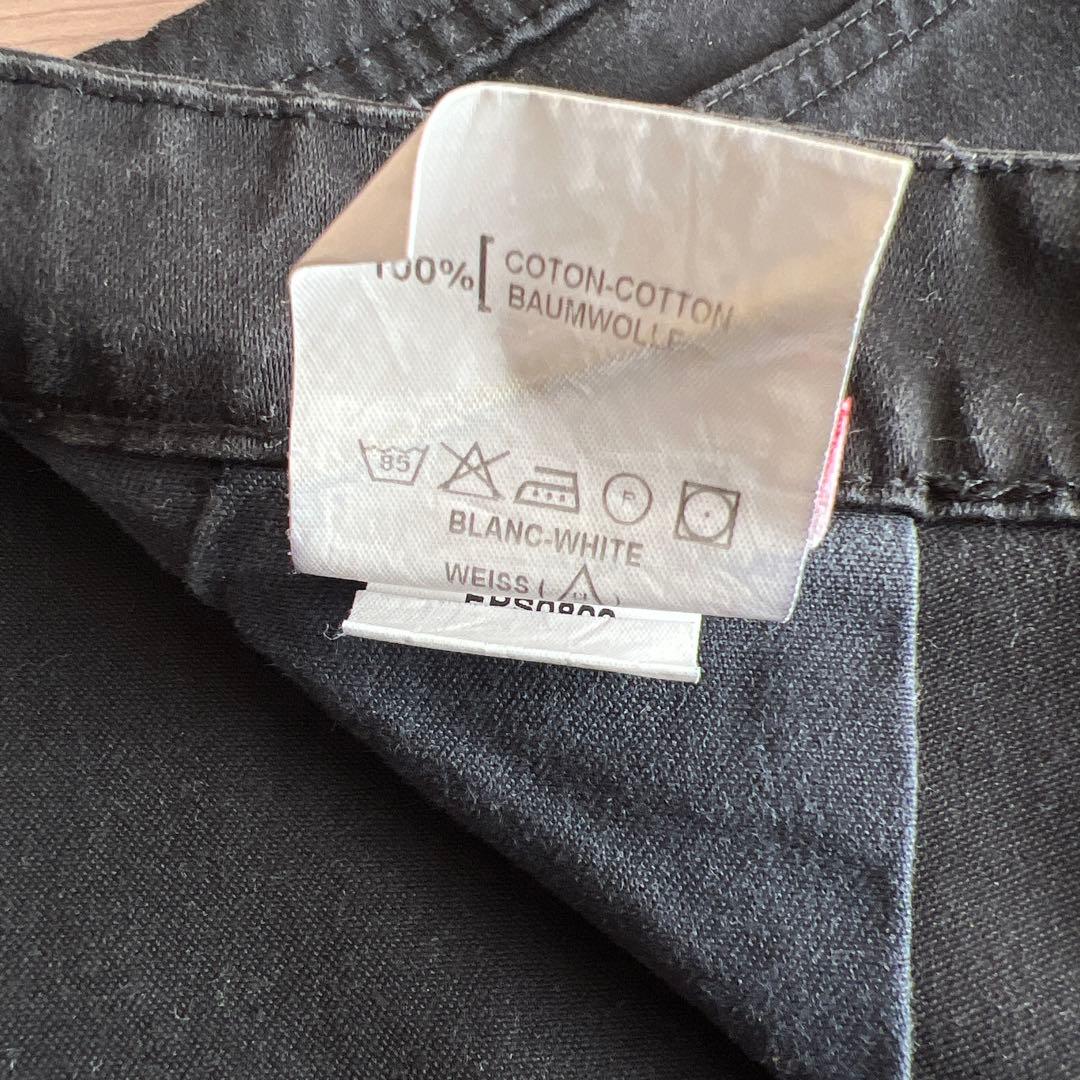 パンツ 80s French vintage black moleskin pants