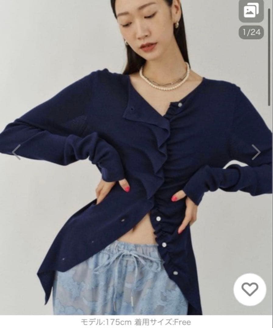 新品未使用　タグ付き　yae ヤエ　ニット　フリル　everyday