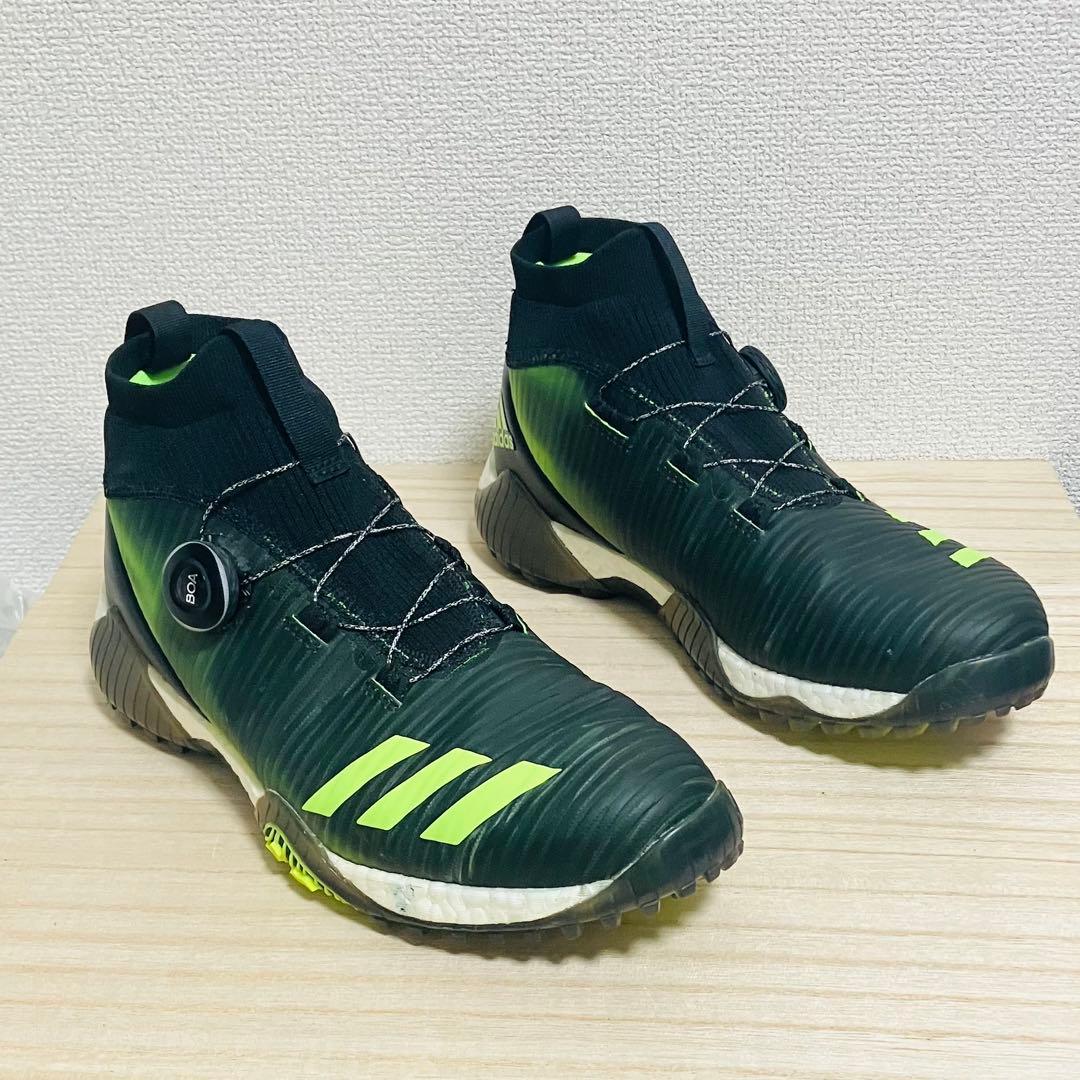 希少 美品 アディダス コードカオス ボア ブラック/グリーン 26