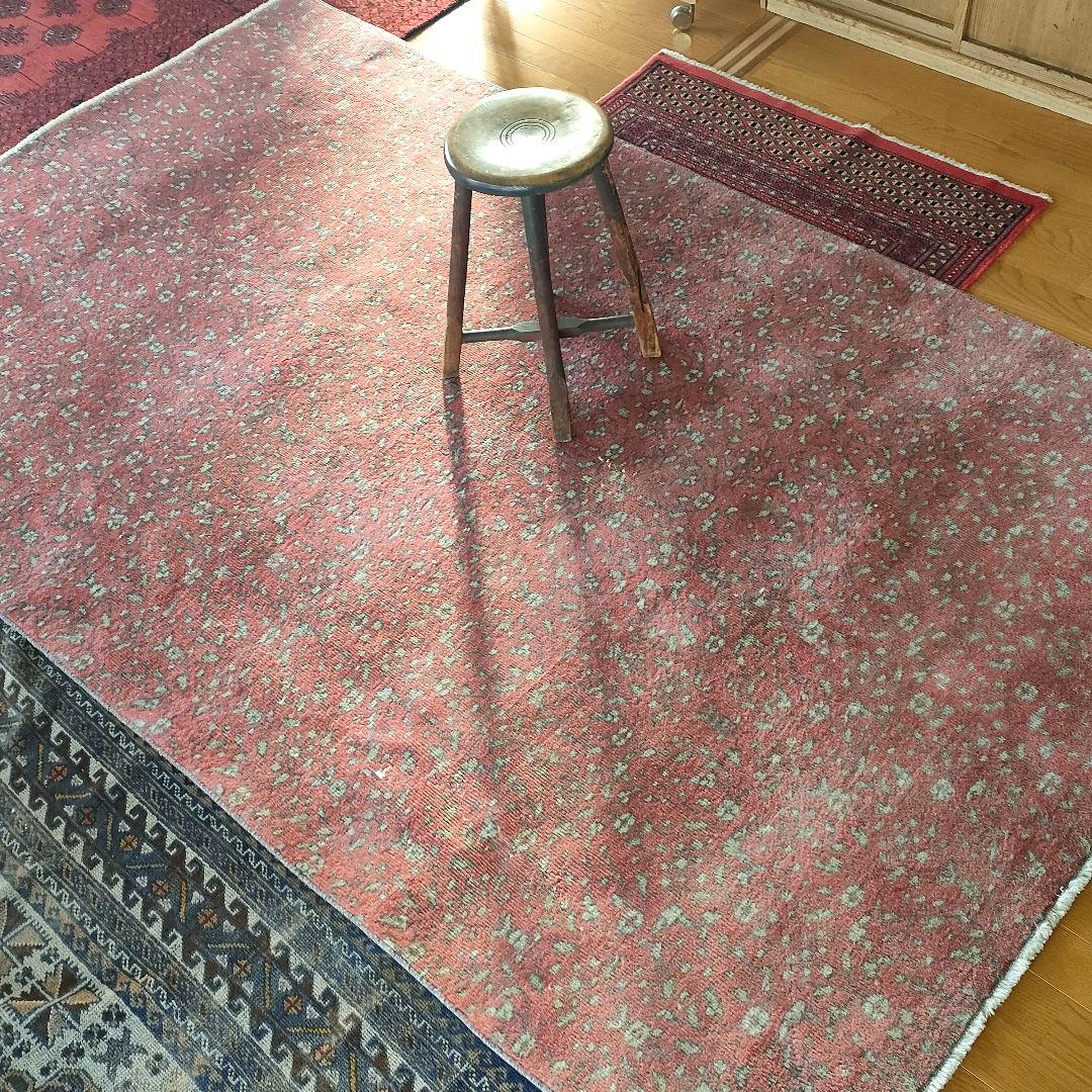 ヴィンテージ ラグ トルコ 赤系 特大