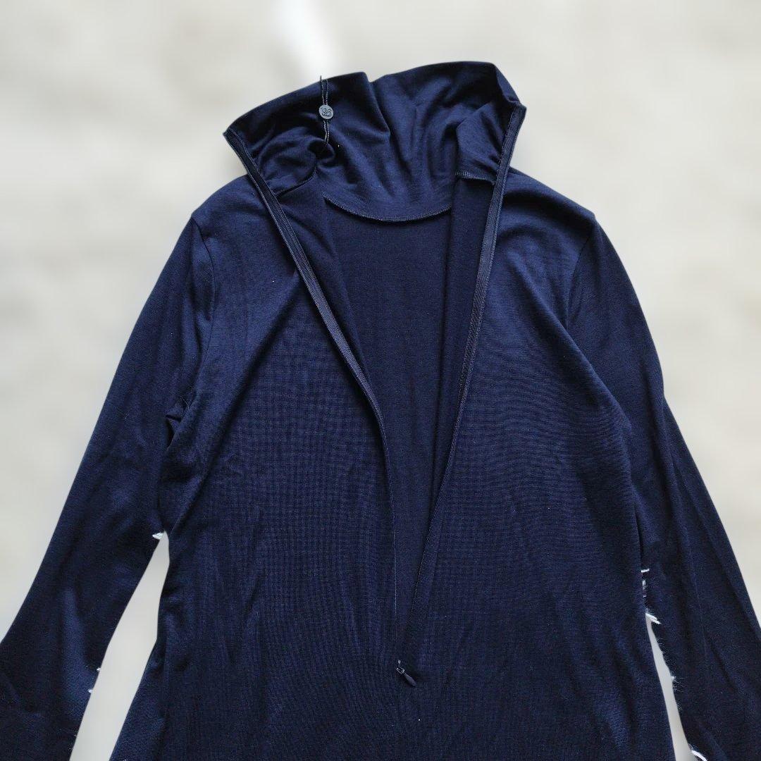 24年♡タグ付✨ベイジ 洗える CALDANA タートルネックロングドレス 紺