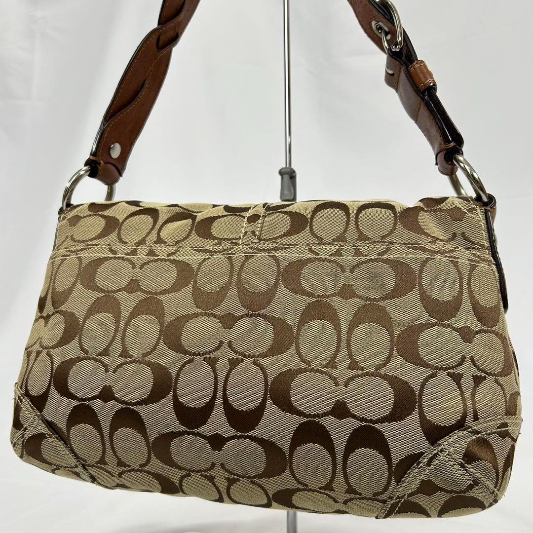 【極美品】コーチ 11862 ソーホー ワンハンドバッグ レザー キャンバス 茶