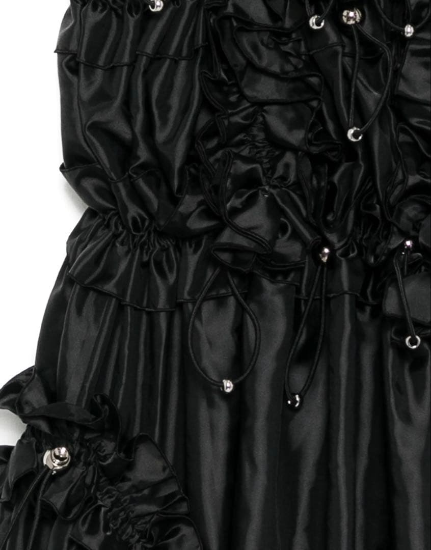 noirkeininomiya フリルノースリーブワンピース