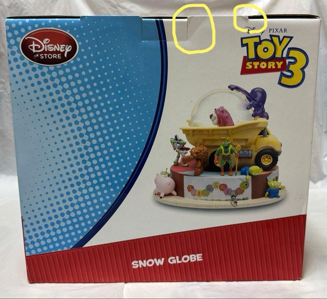ディズニーストア トイストーリー3 オルゴール付きスノーグローブ