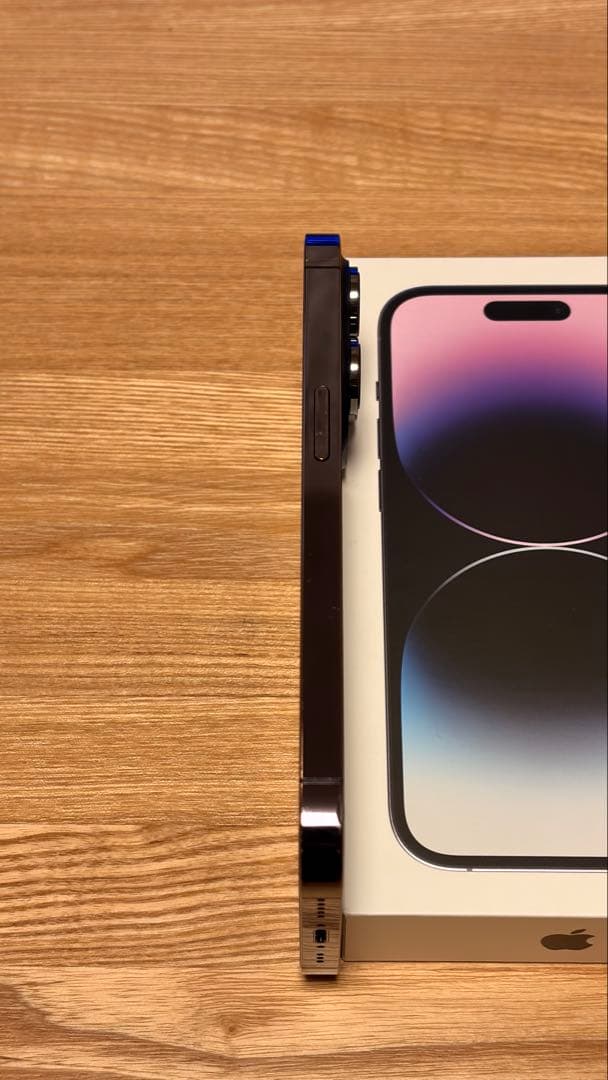 【美品】【SIMフリー】iPhone 14 Pro ディープパープル 本体