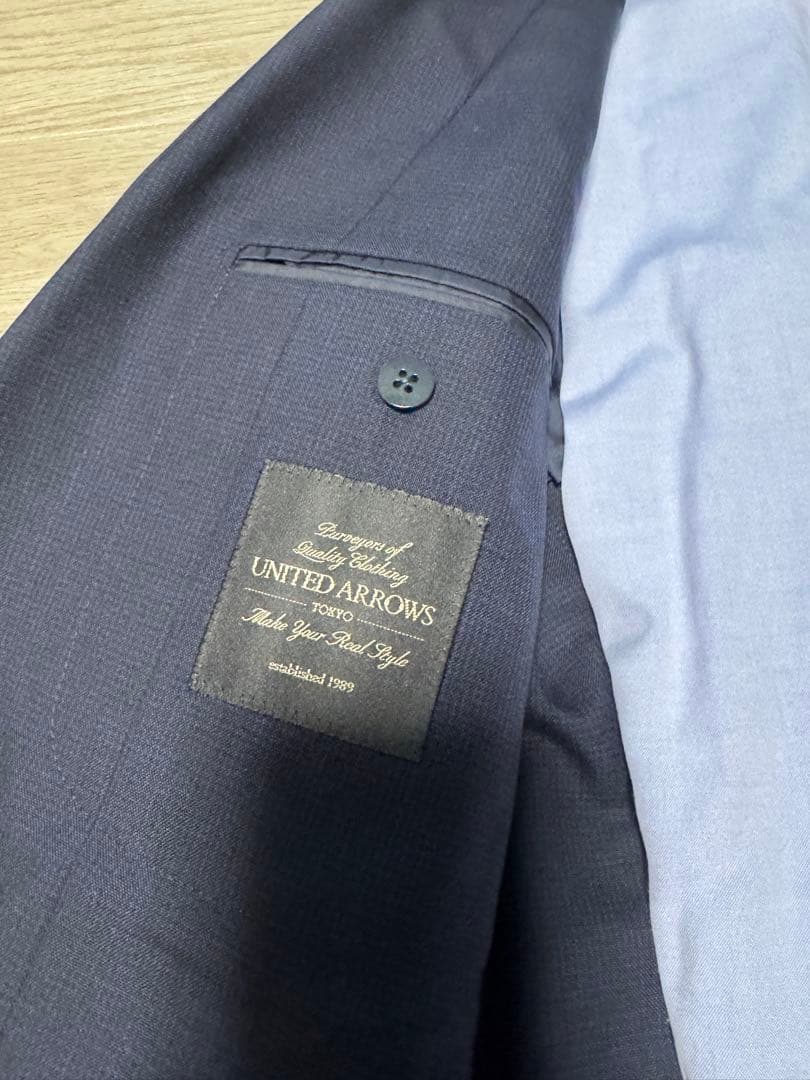 ユナイテッドアローズ スーツ M 上下セット ネイビースーツ