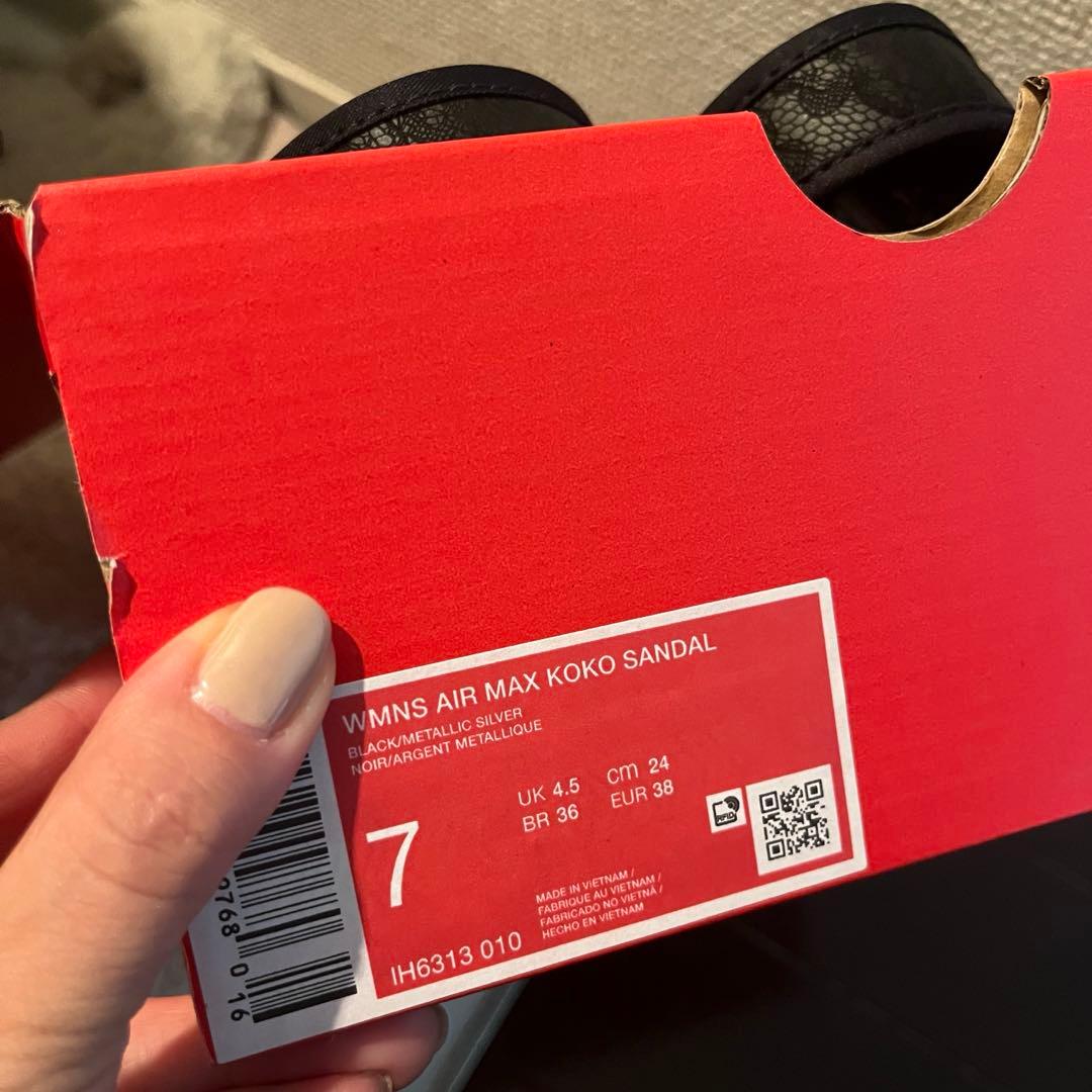 Nike スポーツサンダル ブラック エアマックスココ 24cm 箱無し