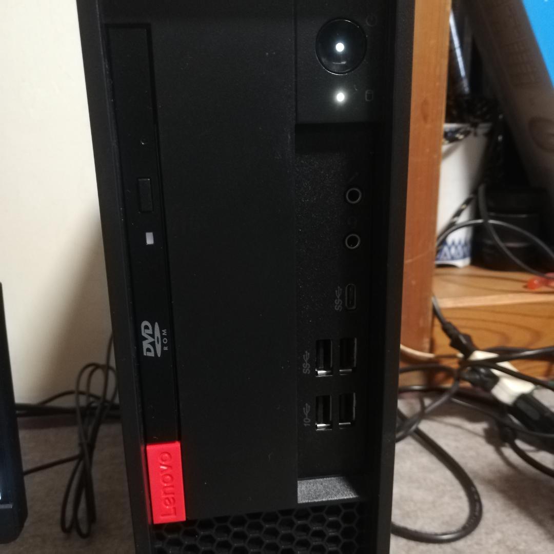 レノボ 超狭枠 24インチ液晶 と i5-9400F 塔載スリムPC 一式セット