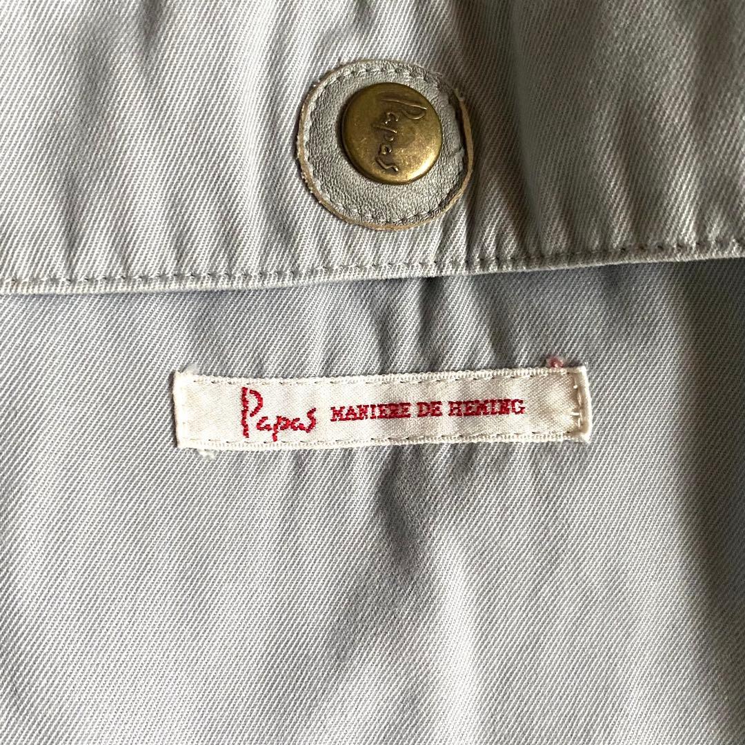 Papas パパス ミリタリーコート モッズコート 春カラー