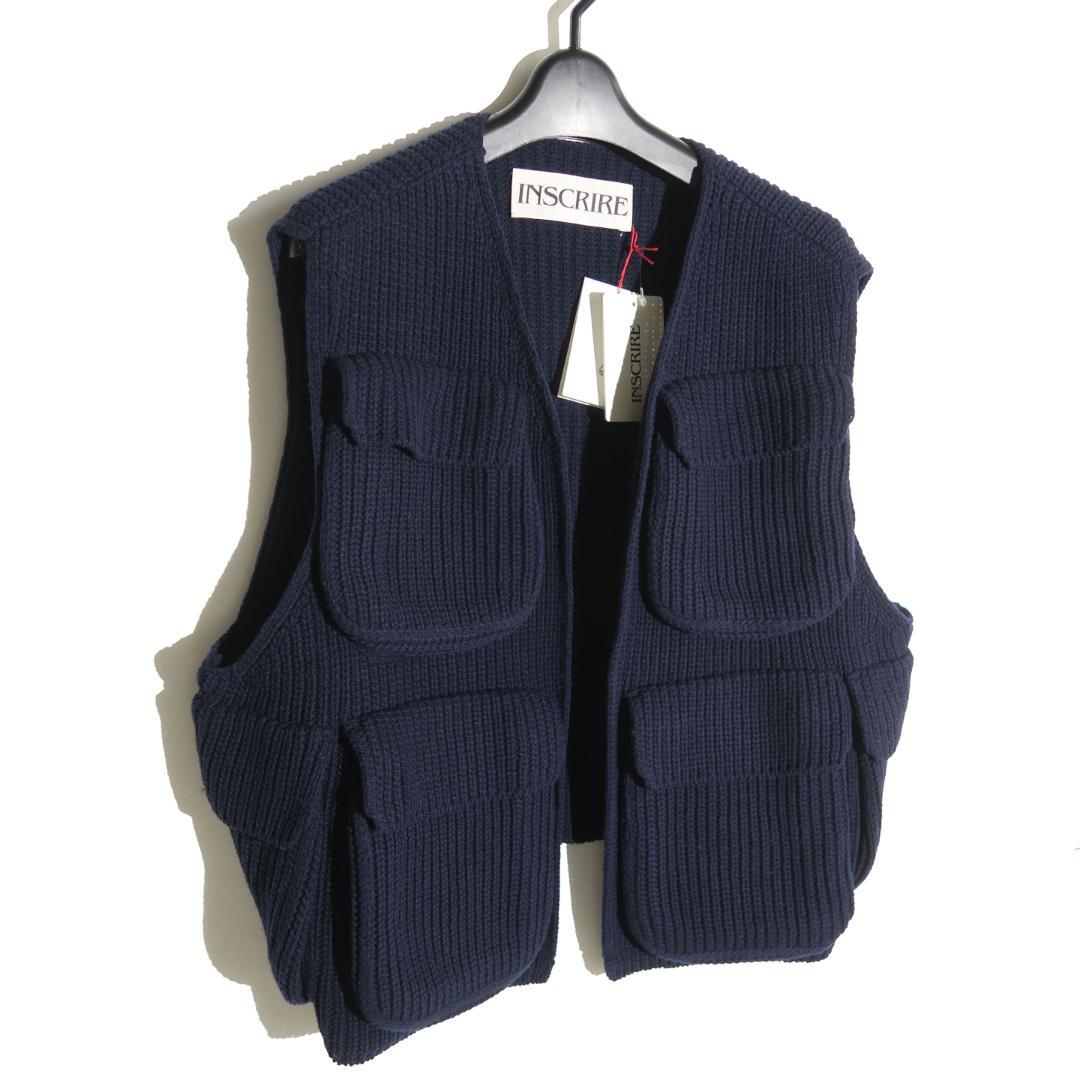INSCRIRE Wool Jersey Field Vest ベスト