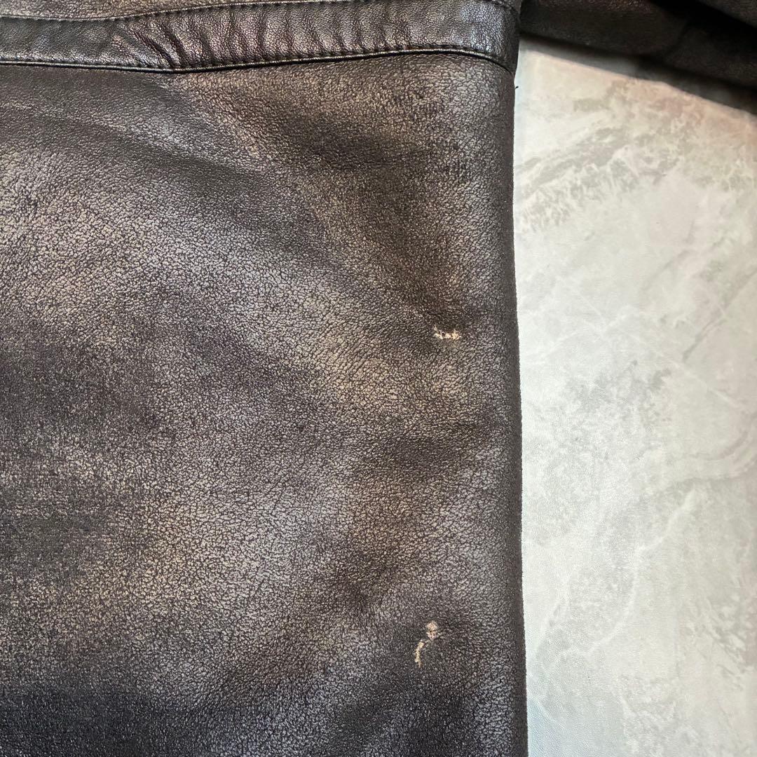 【ALPHA】アルファ B-3 フェイクムートン フライトジャケット 黒 XL