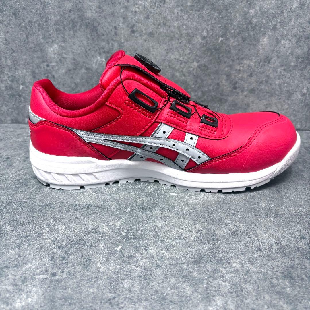 未使用✨ASICS ボアシステム安全靴 レッドウィンジョブCP306 Boa