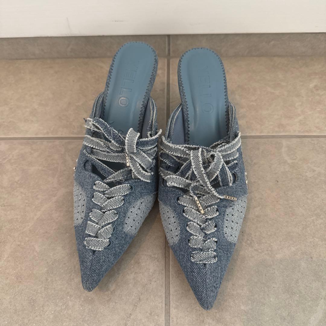 yello ミュール デニム　サンダル