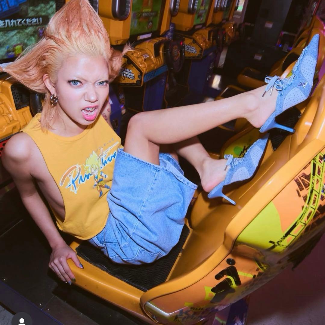 yello ミュール デニム　サンダル