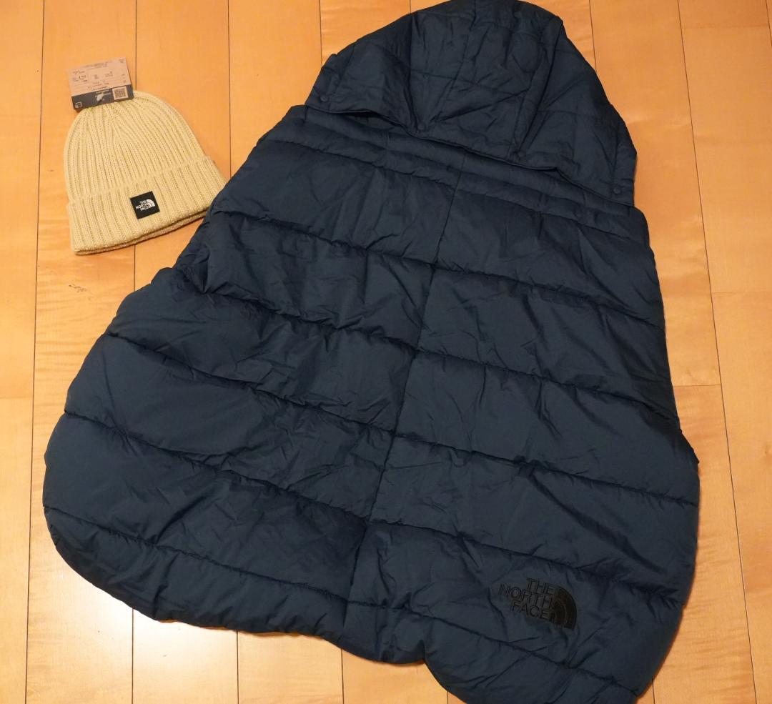 THE NORTH FACE シェルブランケットミッドナイトペトロールニット帽付