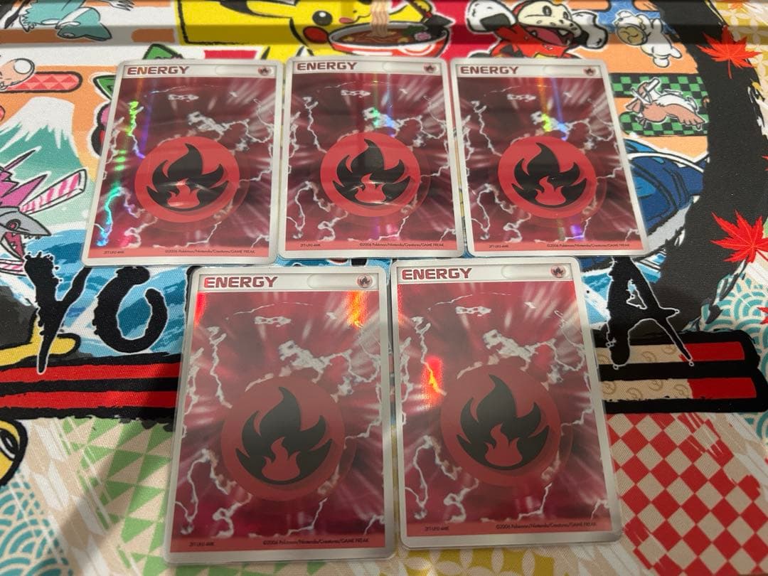 ポケモンカード　炎エネルギー　ホロンエネルギー　5枚セット