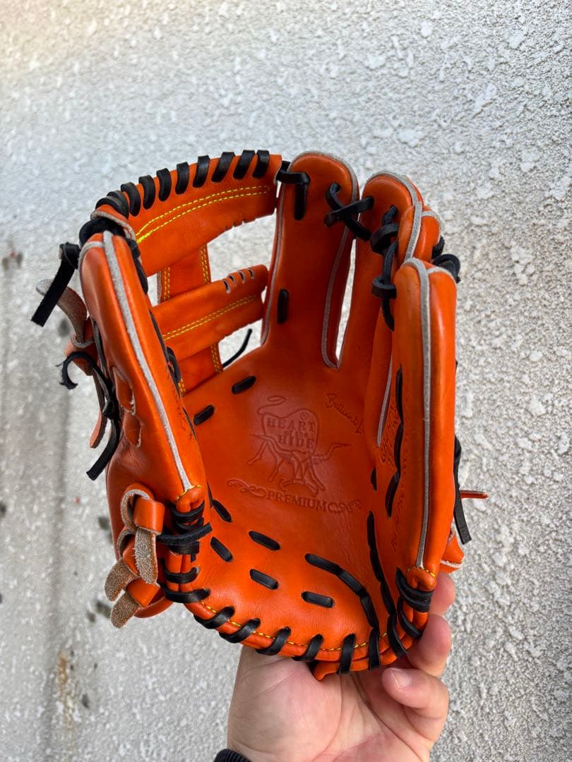 硬式Rawlings GH4HPN62 野球グローブ オレンジ