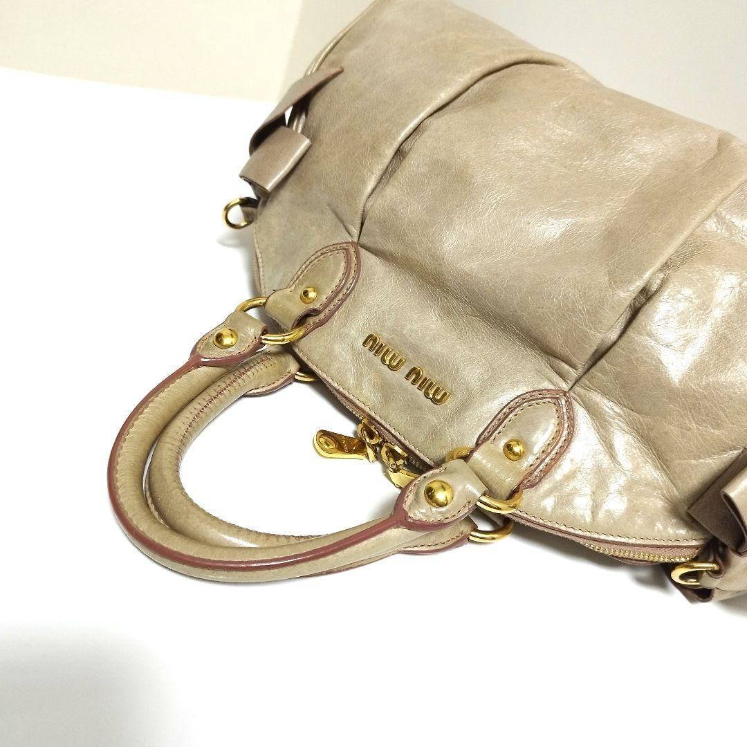 美品☆　MIUMIU　2way Archive vittelo lux