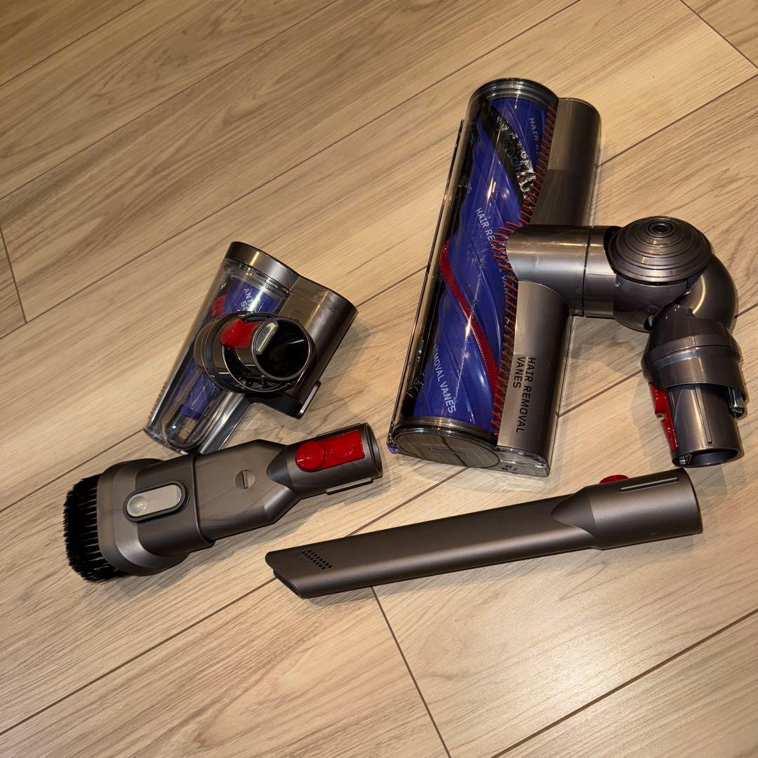 Dyson Vシリーズ 掃除機 紫・金 充電スタンド付き