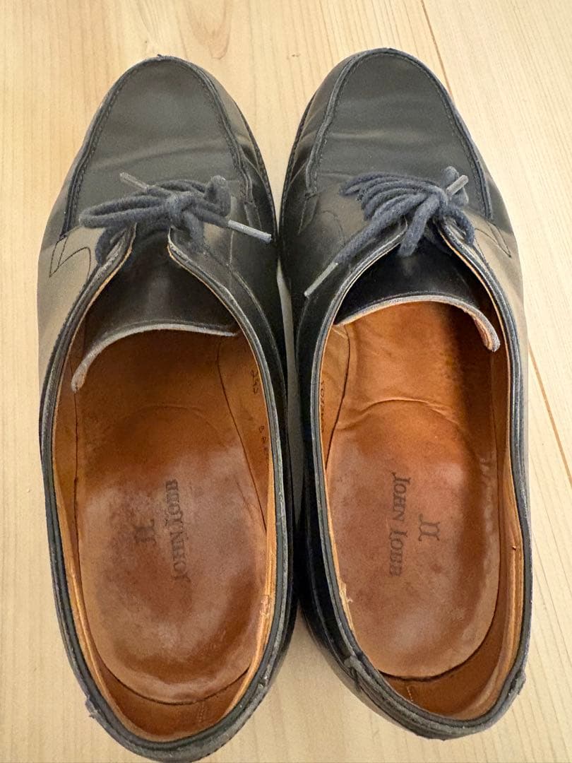 JOHN LOBB BARROS ブラック革シューズ 6 EE