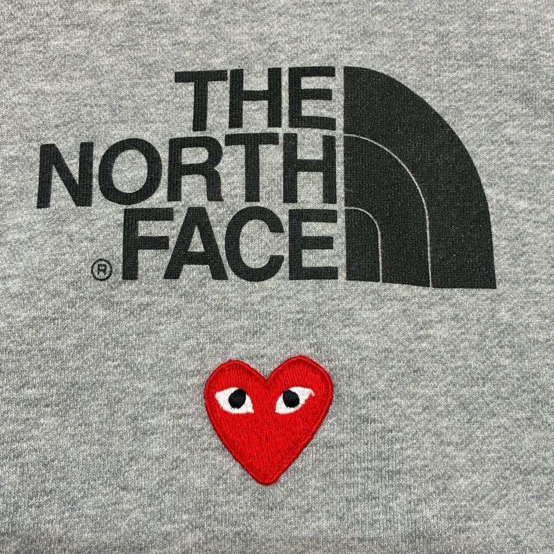 コムデギャルソン×THE NORTH FACEフーディ パーカー ハート刺繍 M