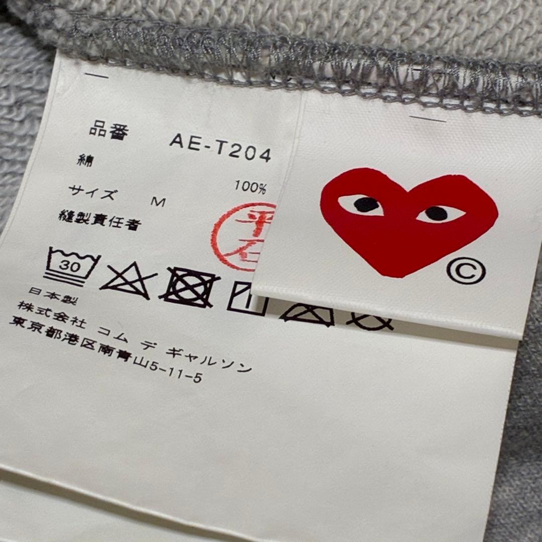 コムデギャルソン×THE NORTH FACEフーディ パーカー ハート刺繍 M