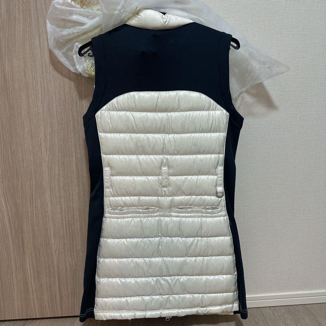 JUN & ROPE’ ダウンベストワンピース　ホワイト/ネイビー