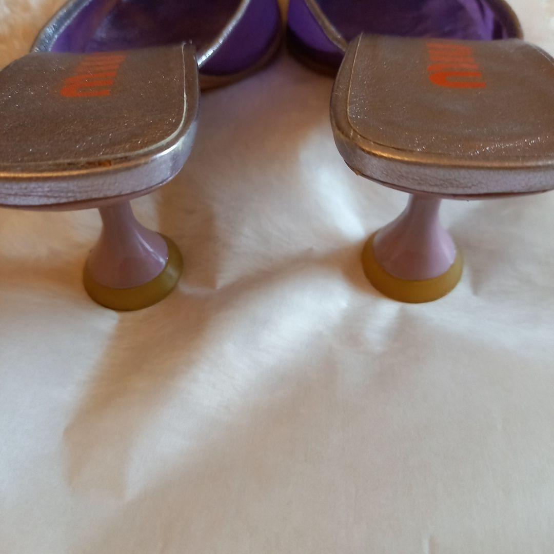 ミュウミュウ　ミュールサンダル