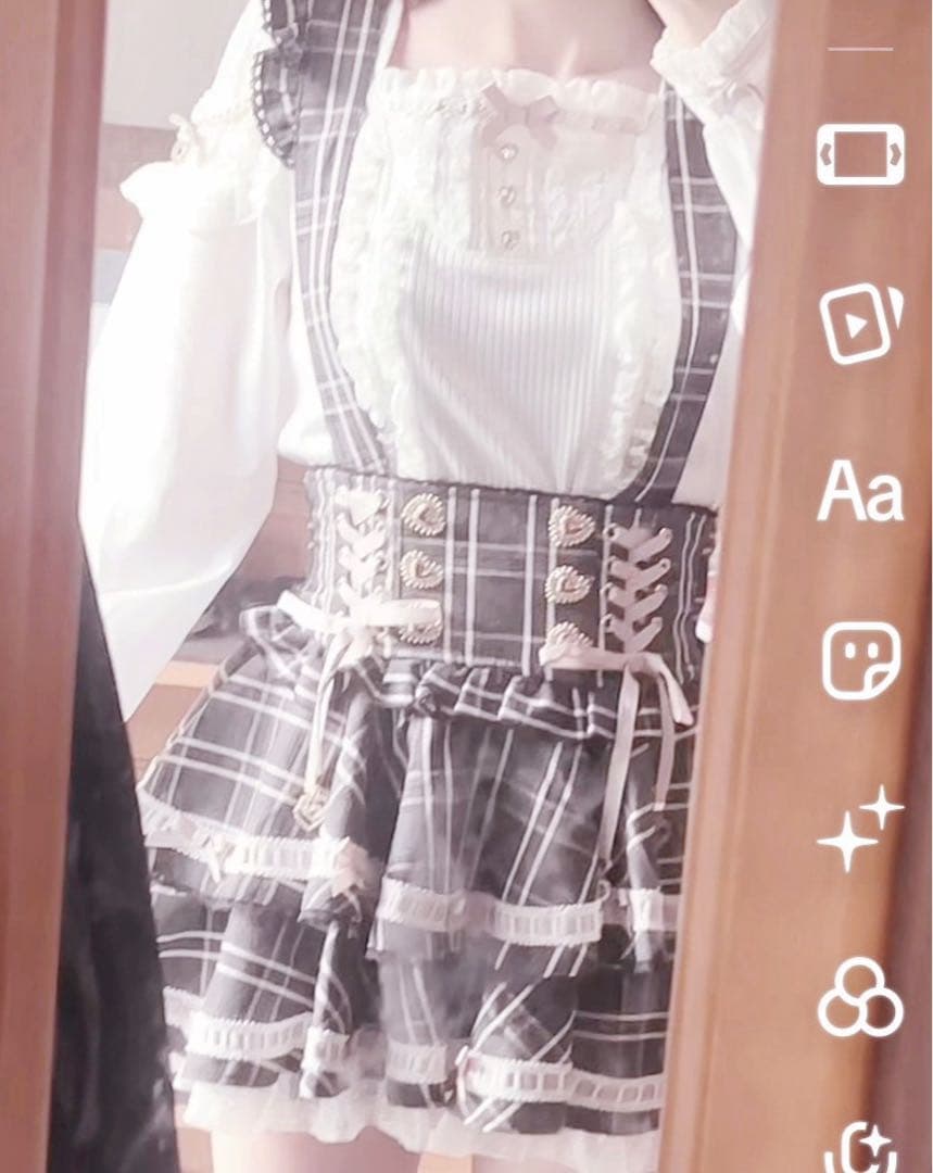 リズリサ クロスレースリボンカットトップス ピンク