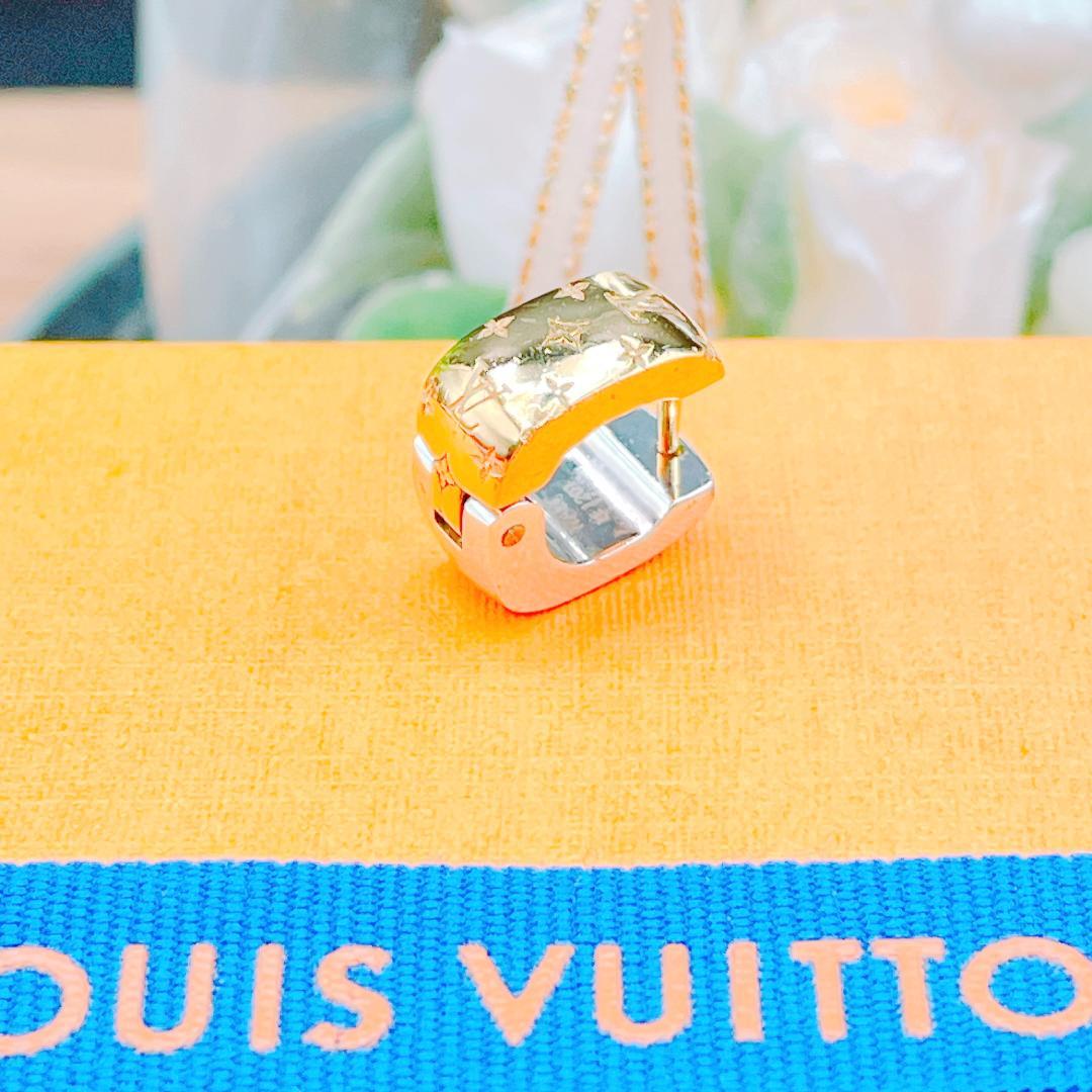 ◇ルイヴィトン◇M00397 ブックルドレイユ ナノグラム ピアス 片耳 3.5