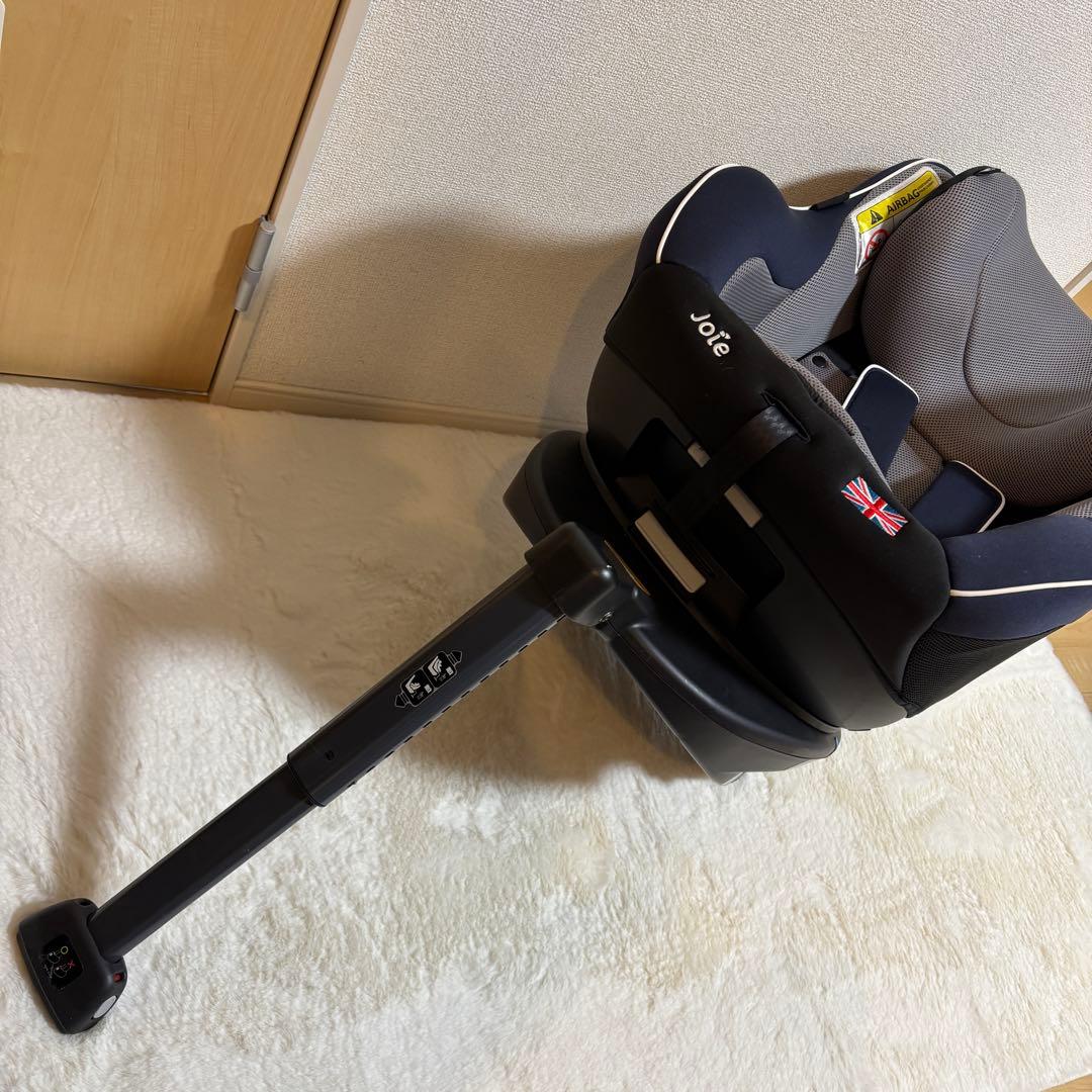【極美品】Joie回転式 isofixチャイルドシート グレーxネイビー 送料込