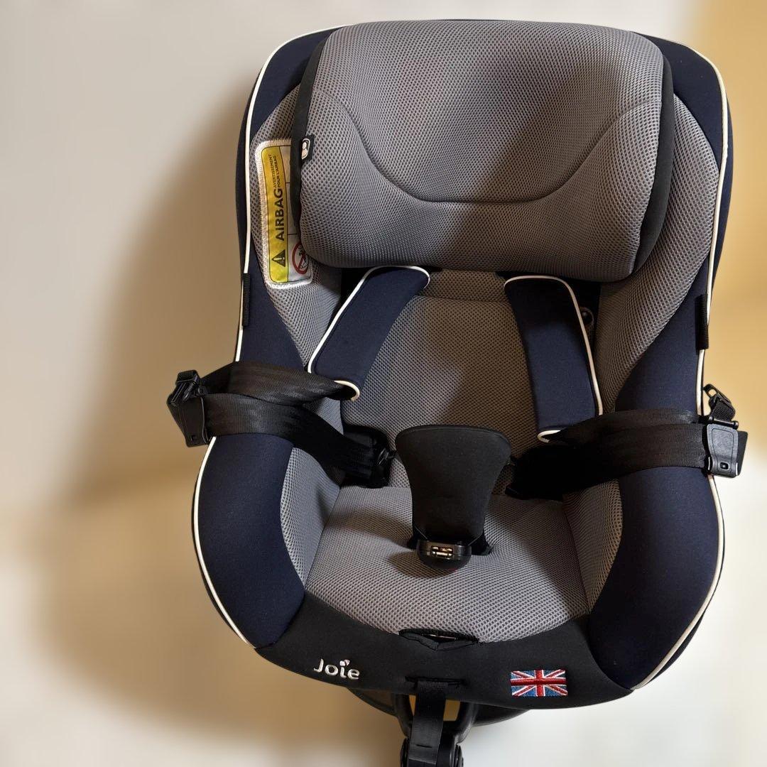 【極美品】Joie回転式 isofixチャイルドシート グレーxネイビー 送料込