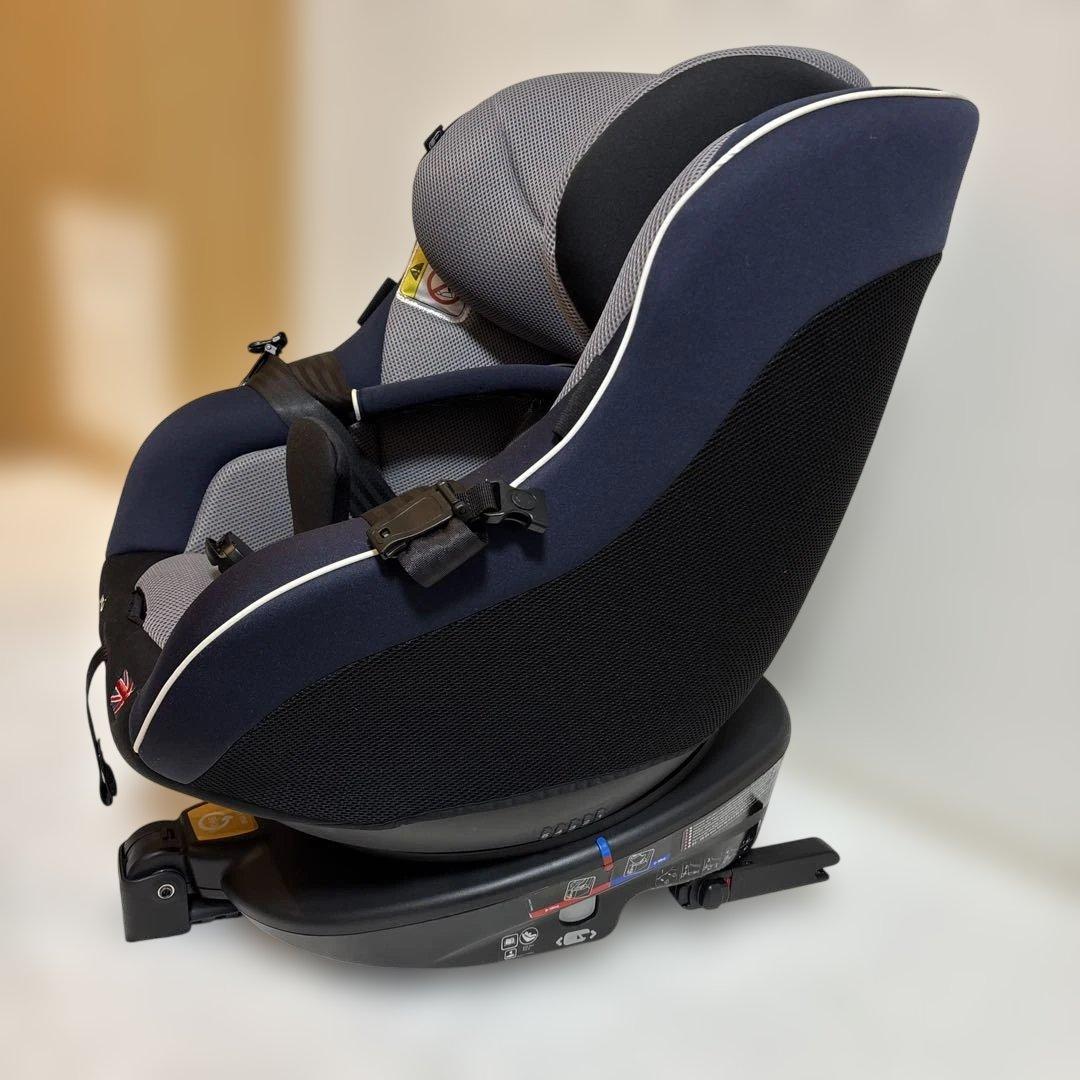 【極美品】Joie回転式 isofixチャイルドシート グレーxネイビー 送料込