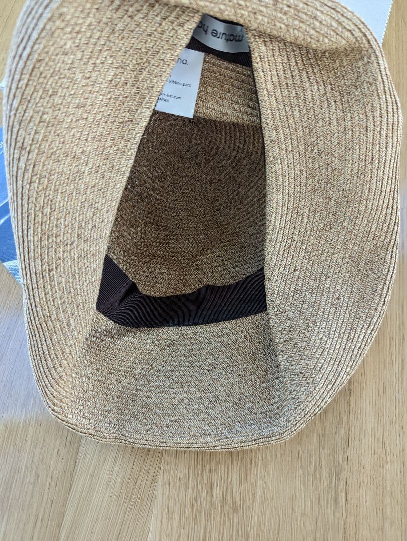 mature ha. マチュアーハ ベージュ ストローハット