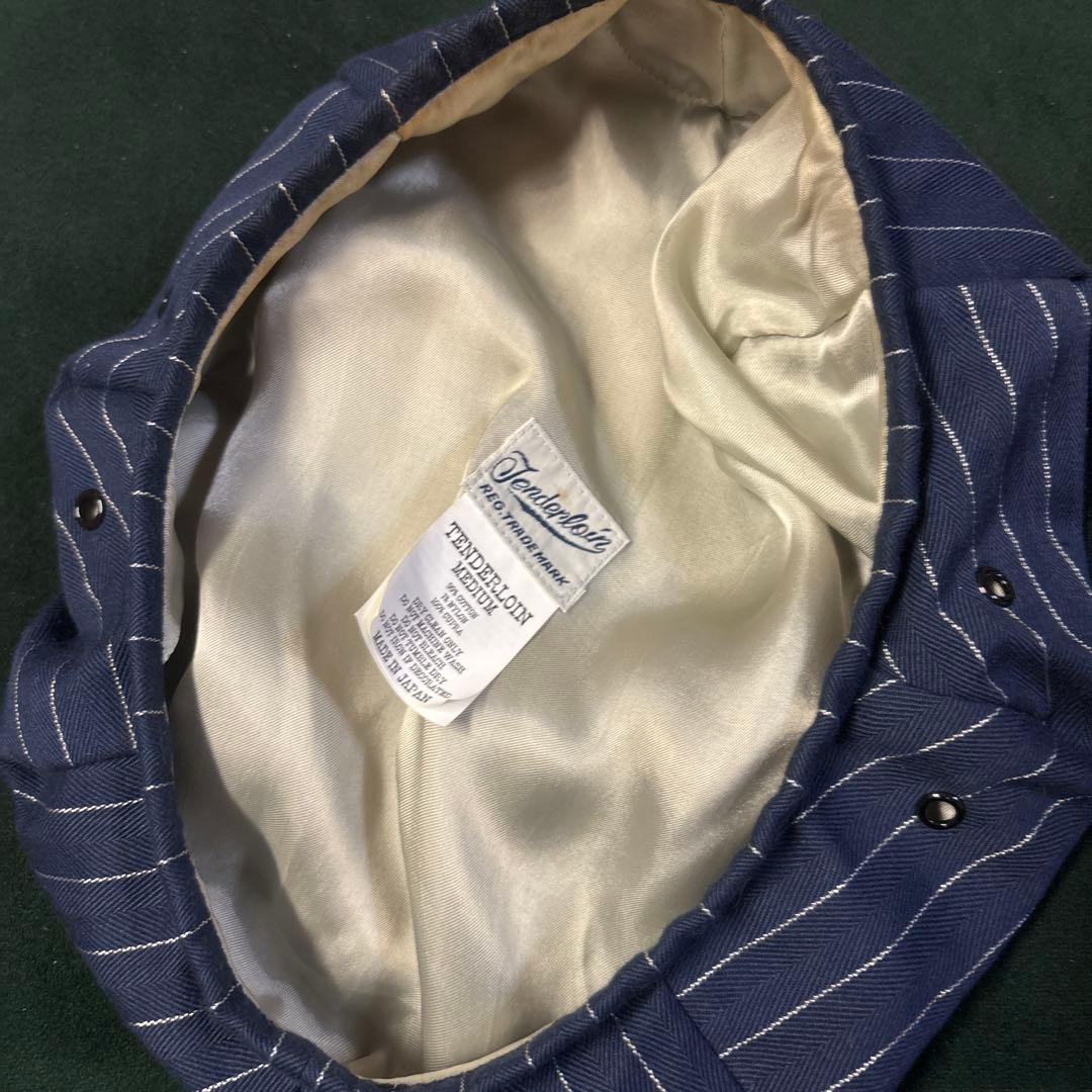 TENDERLOIN ネイビー ストライプ ベレー帽 テンダーロイン　cap