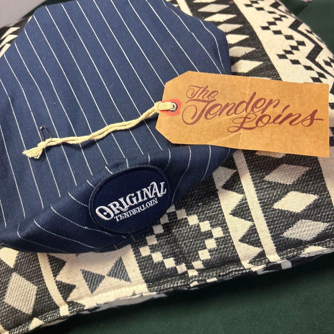 TENDERLOIN ネイビー ストライプ ベレー帽 テンダーロイン　cap