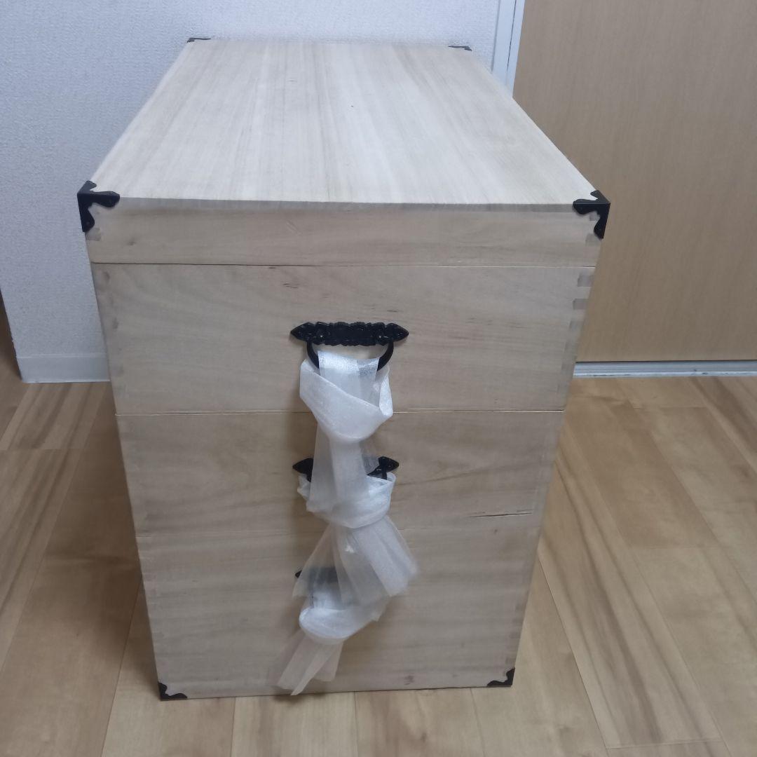 3段桐箱　着物収納　衣装収納　ケース 　未使用