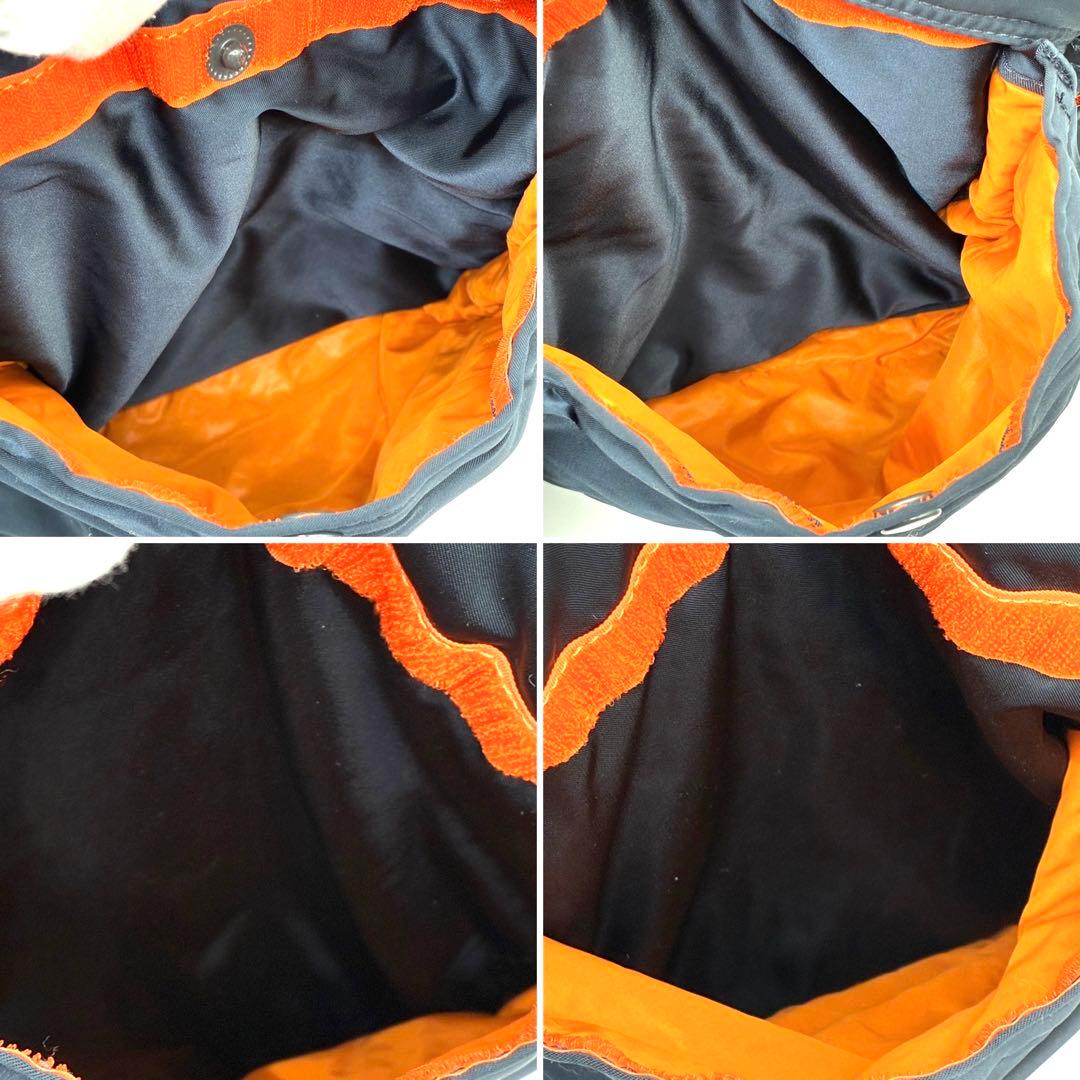 美品 ポーター タンカー 2way ボストン ダッフルバッグ アイアンブルー