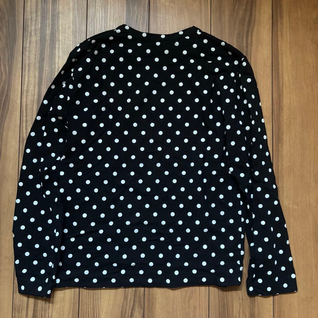 プレイコムデギャルソン ドット Tシャツ 長袖 S ブラック