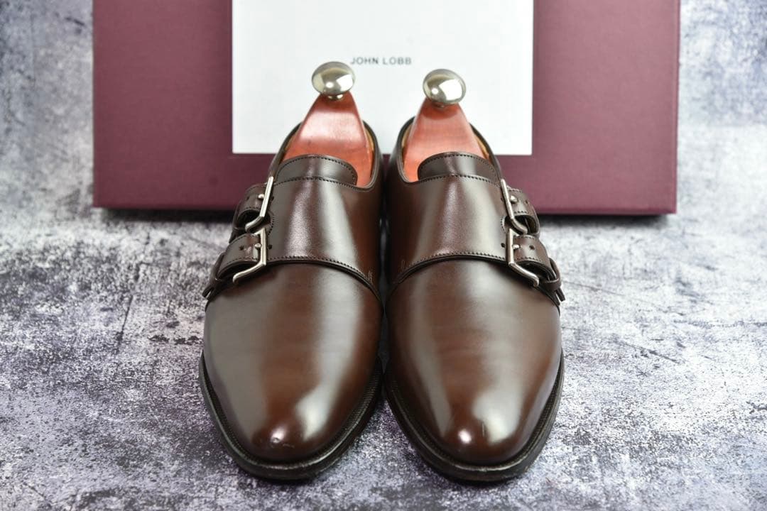 ジョンロブ　ナセビー　5D　ダークブラウン　7000ラスト　木製ツリー付