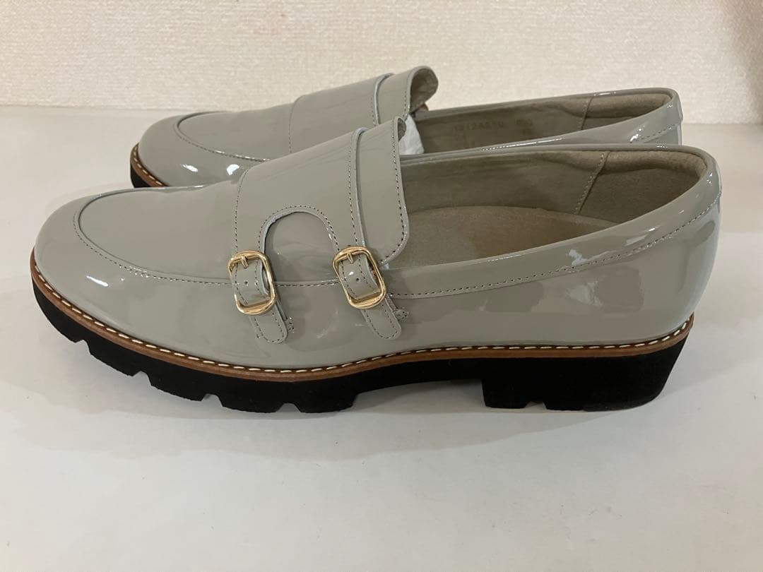 未使用！【アシックスウォーキング】pedala ダブルモンクローファー 24