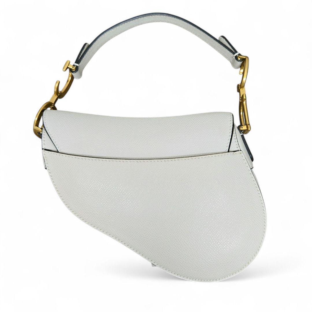 ほぼ未使用✨ディオール サドルバッグ ミニ ハンドバッグ ホワイト