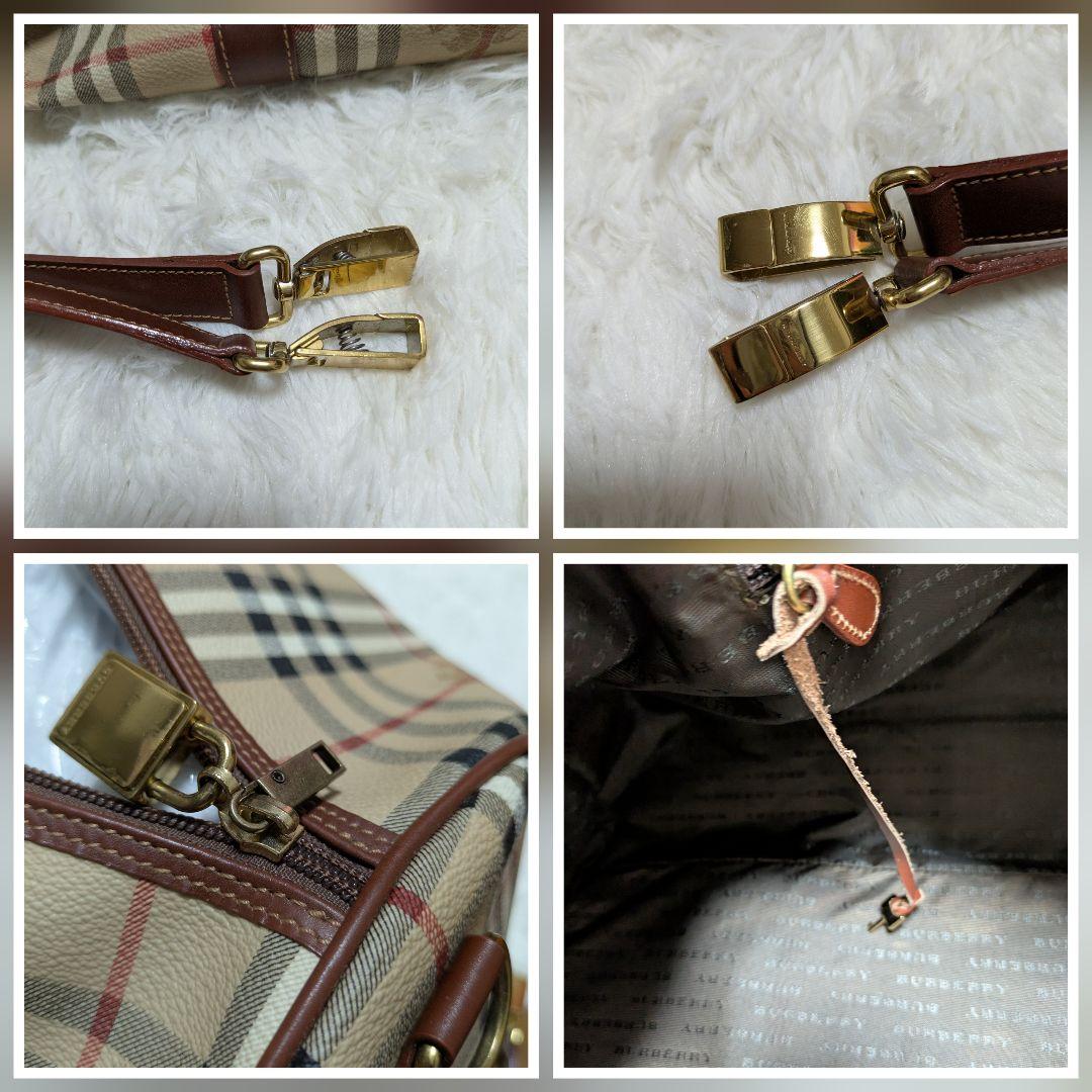 BURBERRY　ボストンバッグ　大容量　ノバチェック　男女兼用