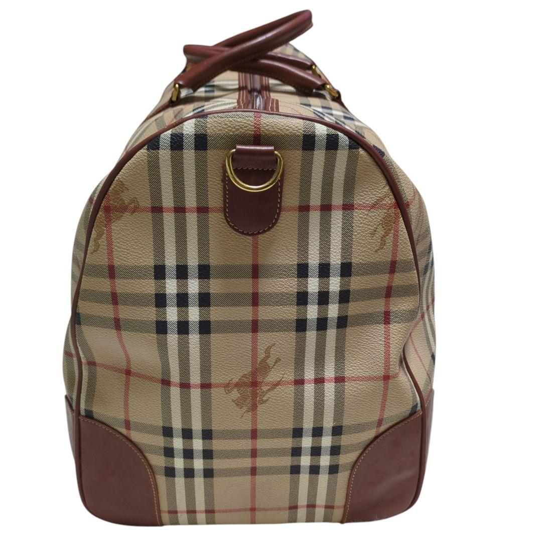 BURBERRY　ボストンバッグ　大容量　ノバチェック　男女兼用