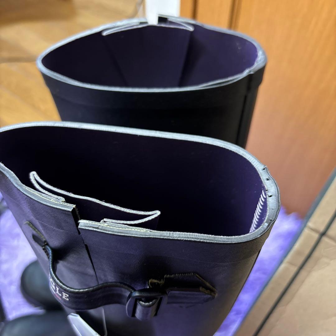 半額‼️AIGLE ブラック レインブーツ