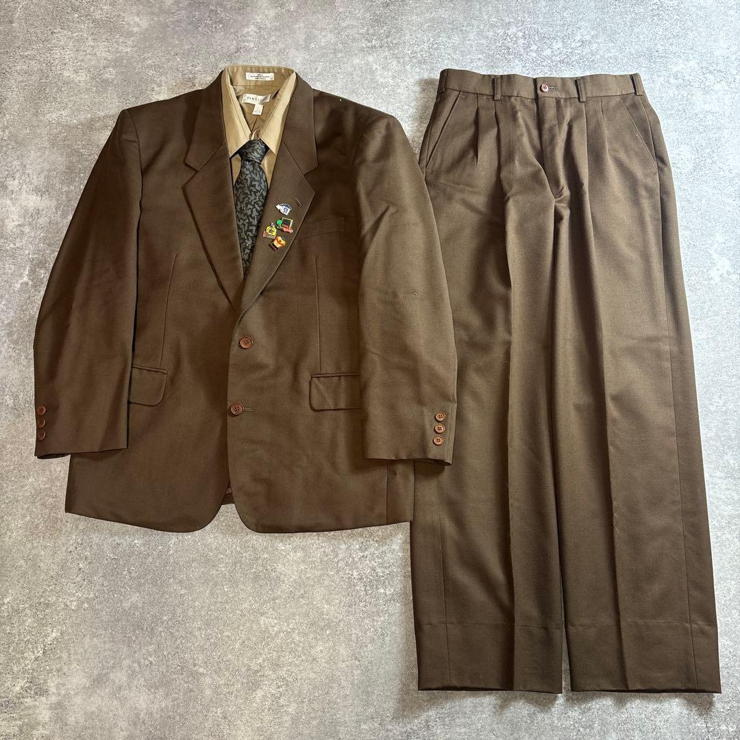 セットアップ ダブルスーツ 成人式 入学式 ピンズ vintage no.105