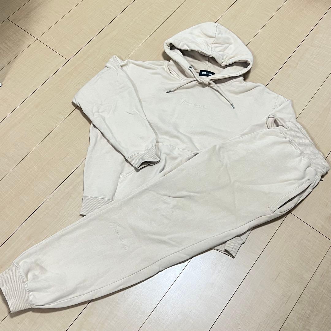 WIND AND SEA × 谷まりあ コラボ パーカー セットアップ ベージュ